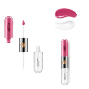 رژلب دو مرحله‌ای Unlimited Double Touch کیکو میلانو – رنگ مات و برق شفاف | KIKO Milano
