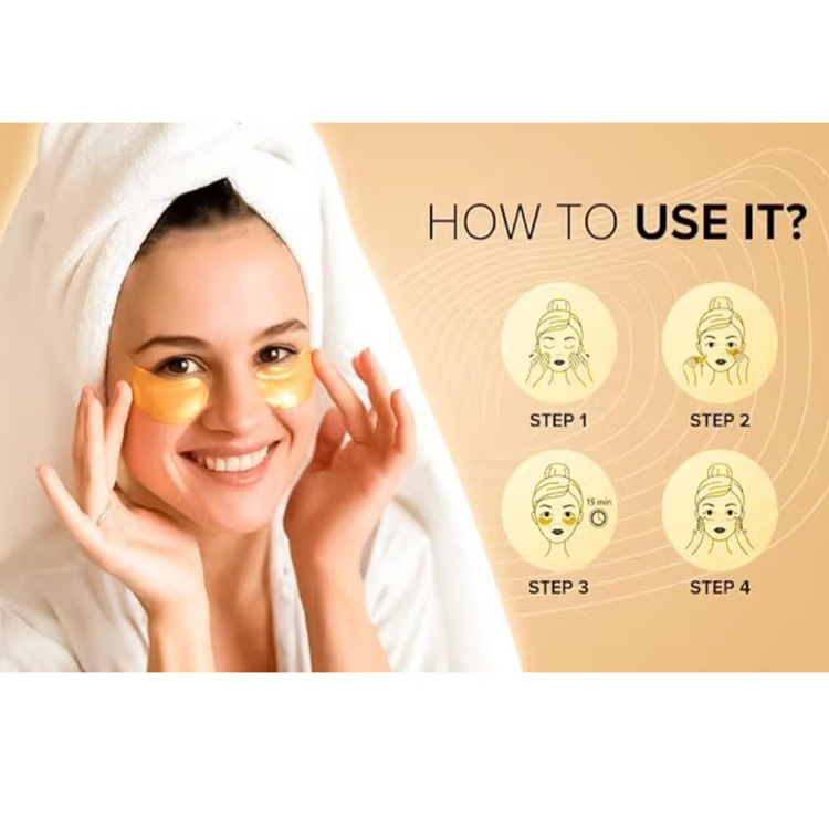 ترکیبات پچ زیر چشم طلایی شامل کلاژن، سنتلا و بابونه