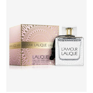 طراحی بطری شیشه‌ای عطر لالیک LAmour