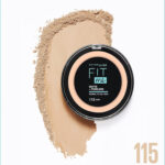 پنکک Maybelline Fit Me Matte + Poreless از نمای جانبی، بسته‌بندی جمع‌وجور و سبک