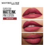 نمونه رنگ Seductress روی پوست – رژلب مایع مات Maybelline