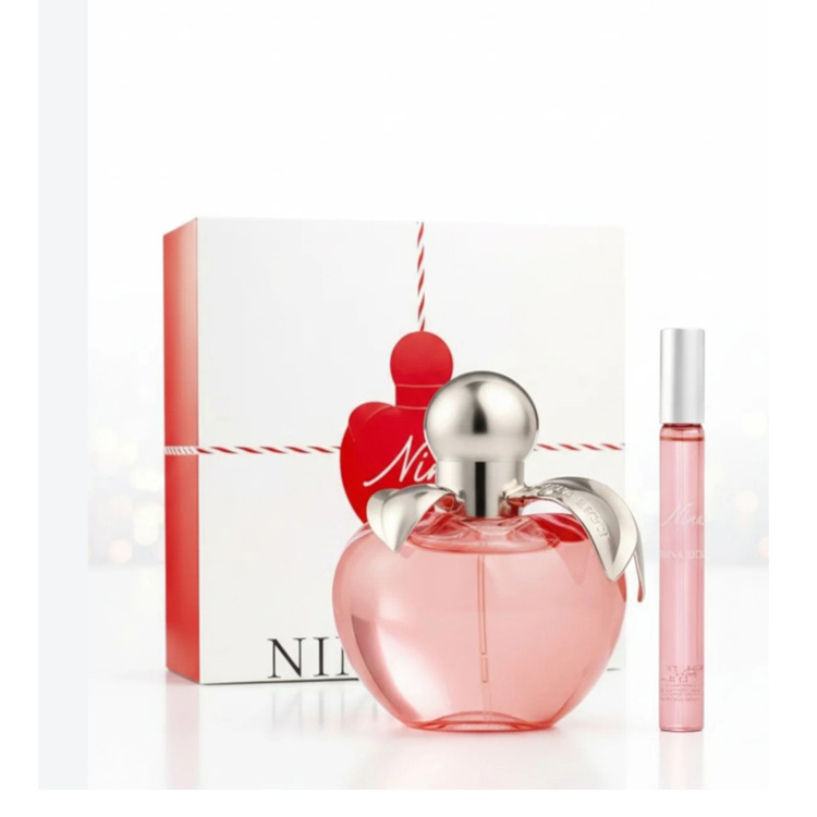 nina-ricci-nina-perfume-set ست عطر زنانه نینا ریچی Nina با طراحی بطری سیب صورتی
